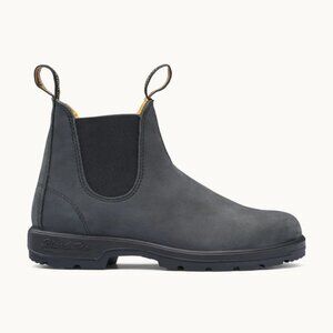 Blundstone Chelsea Leather Boots Rustic Black Men's Classics #587 Size 8.5